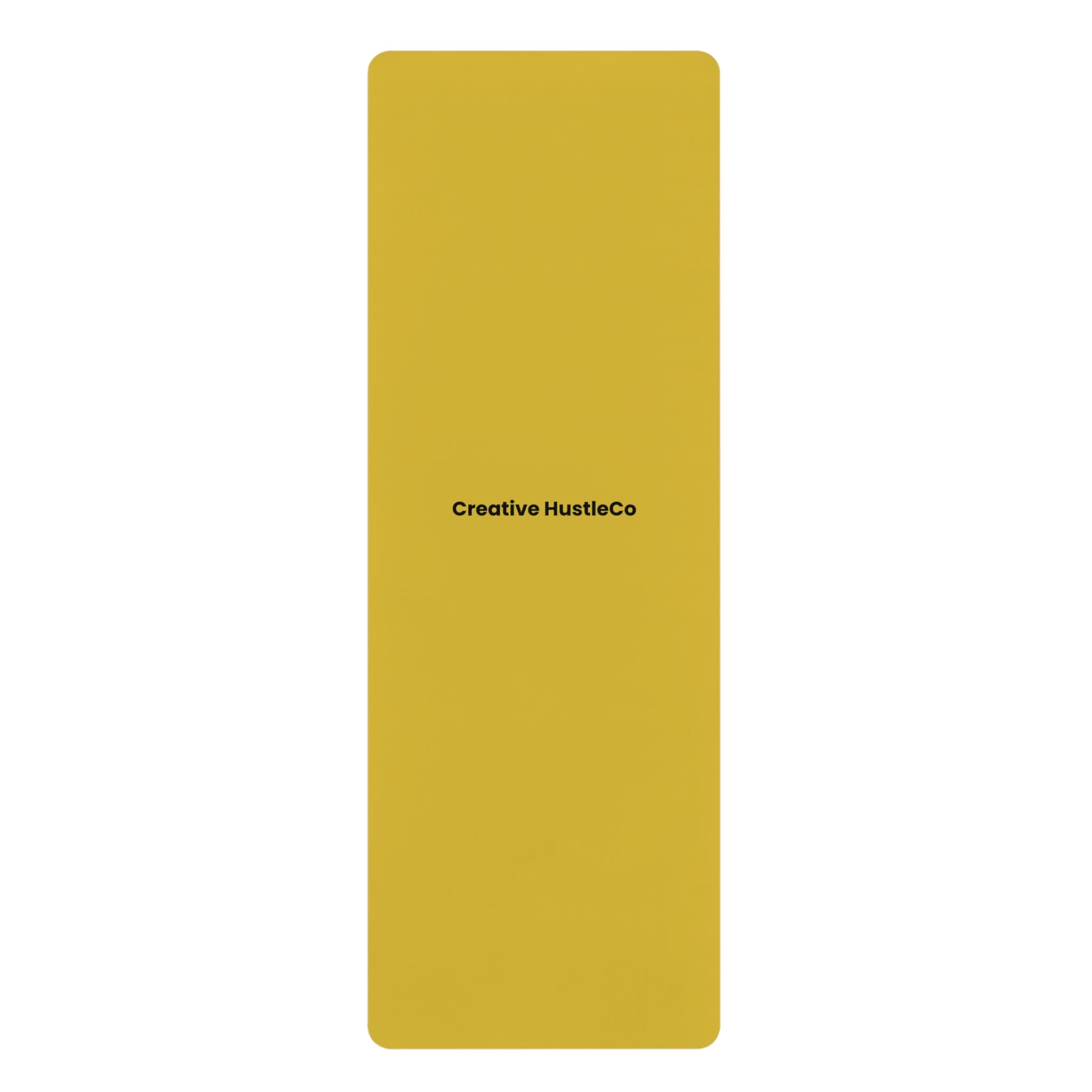 CreativeHustleCo Two-Tone Non-Slip Yoga Mat~Yellow/Black Practice Mat