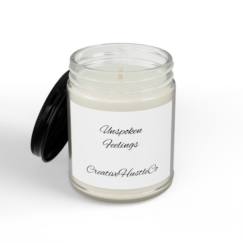 Soy Scented Candle — Amber Jar with Black Lid (4 oz & 9 oz)