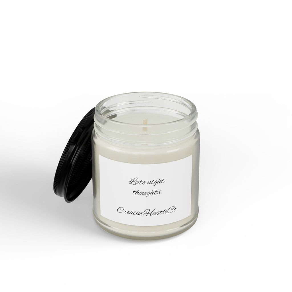 Soy Scented Candle — Amber Jar with Black Lid (4 oz & 9 oz)
