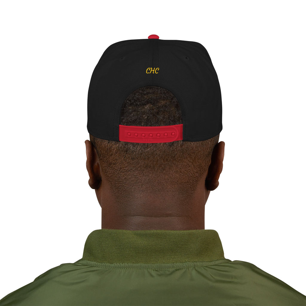 CreativeHustleCo Signature Snapback ~ Two-Tone Embroidered Hat