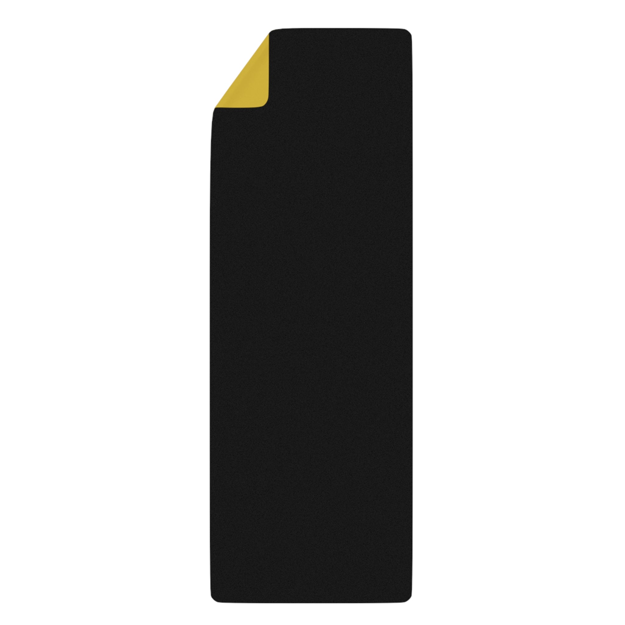 CreativeHustleCo Two-Tone Non-Slip Yoga Mat~Yellow/Black Practice Mat