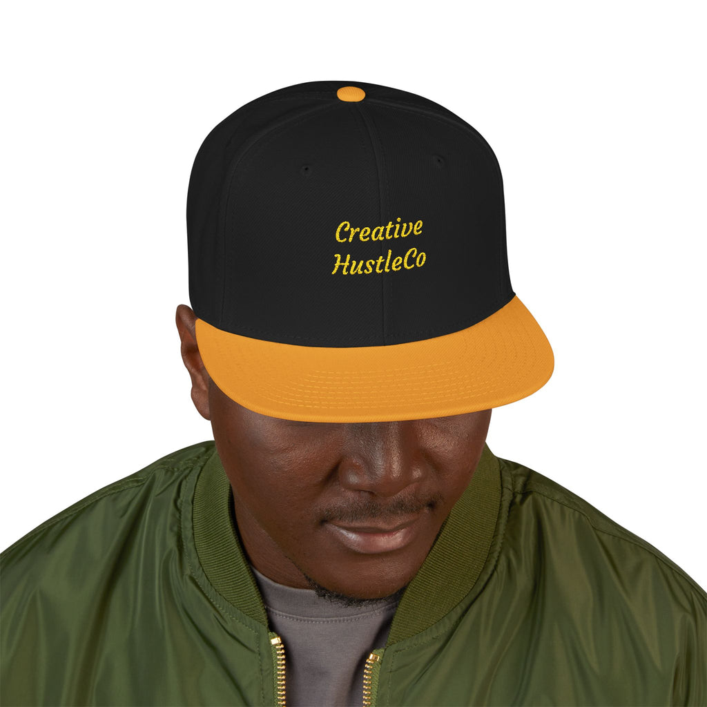 CreativeHustleCo Signature Snapback ~ Two-Tone Embroidered Hat